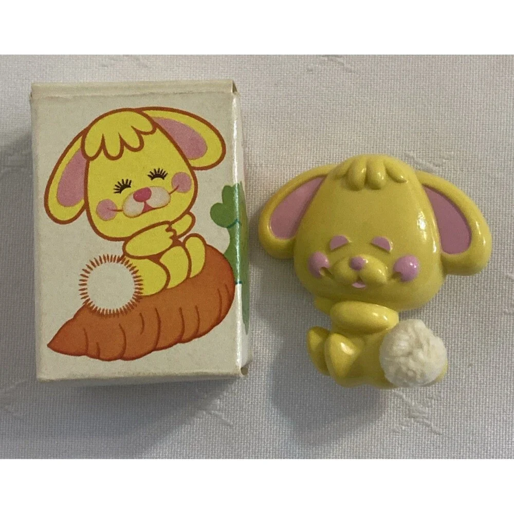 Vintage Avon Cottontail Pin Pal Fragrance Glacé 1976 Easter Spring Bunny Rabbit